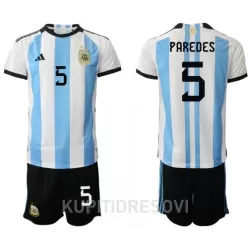 Dječji Dresovi Argentina Leandro Paredes 5 Domaći SP 2022 Dječji Dresovi Argentina Leandro Paredes 5 Domaći SP 2022