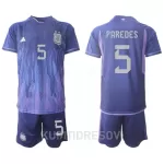 Dječji Dresovi Argentina Leandro Paredes 5 Gostujući SP 2022