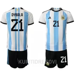 Dječji Dresovi Argentina Paulo Dybala 21 Domaći SP 2022 Dječji Dresovi Argentina Paulo Dybala 21 Domaći SP 2022