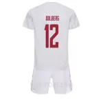 Dječji Dresovi Danska Kasper Dolberg 12 Gostujući SP 2022