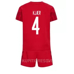 Dječji Dresovi Danska Simon Kjaer 4 Domaći SP 2022 Dječji Dresovi Danska Simon Kjaer 4 Domaći SP 2022