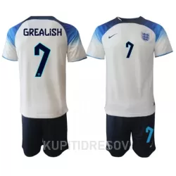 Dječji Dresovi Engleska Jack Grealish 7 Domaći SP 2022 Dječji Dresovi Engleska Jack Grealish 7 Domaći SP 2022