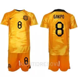 Dječji Dresovi Nizozemska Cody Gakpo 8 Domaći SP 2022 Dječji Dresovi Nizozemska Cody Gakpo 8 Domaći SP 2022