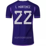 Dresovi Argentina Lautaro Martinez 22 Gostujući SP 2022