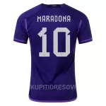 Dresovi Argentina Maradona 10 Gostujući SP 2022