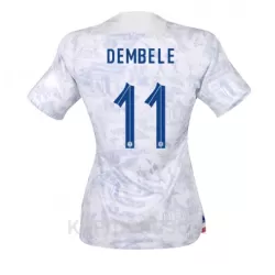 Ženski Dresovi Francuska Ousmane Dembele 11 Gostujući SP 2022 Ženski Dresovi Francuska Ousmane Dembele 11 Gostujući SP 2022