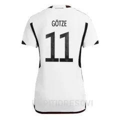 Ženski Dresovi Njemačka Mario Gotze 11 Domaći SP 2022 Ženski Dresovi Njemačka Mario Gotze 11 Domaći SP 2022