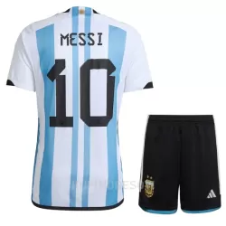 Dječji Dresovi Argentina 3 Star MESSI 10 Domaći SP 2022 Dječji Dresovi Argentina 3 Star MESSI 10 Domaći SP 2022