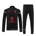 AC Milan Sweatshirt za Trening Četvrt-Zip 2022/23 Crna