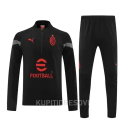 AC Milan Sweatshirt za Trening Četvrt-Zip 2022/23 Crna AC Milan Sweatshirt za Trening Četvrt-Zip 2022/23 Crna