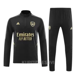 Arsenal Sweatshirt za Trening Četvrt-Zip 2022/23 Crna Arsenal Sweatshirt za Trening Četvrt-Zip 2022/23 Crna