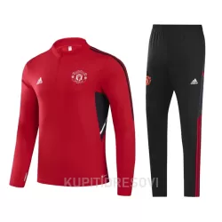 Dječji Manchester United Sweatshirt za Trening Četvrt-Zip 2022/23 Crvena Dječji Manchester United Sweatshirt za Trening Četvrt-Zip 2022/23 Crvena