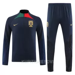 Portugal Sweatshirt za Trening Četvrt-Zip 2022 Crna Portugal Sweatshirt za Trening Četvrt-Zip 2022 Crna