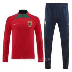 Portugal Sweatshirt za Trening Četvrt-Zip 2022 Crvena Portugal Sweatshirt za Trening Četvrt-Zip 2022 Crvena