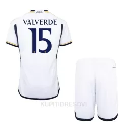 Dječji Dresovi Real Madrid Valverde 15 Domaći 2023/24 Dječji Dresovi Real Madrid Valverde 15 Domaći 2023/24