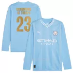 Dresovi Manchester City Champions of Europe Domaći 2023/24 Dugi rukav