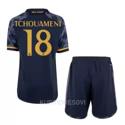 Dječji Dresovi Real Madrid Tchouaméni 18 Gostujući 2023/24 Dječji Dresovi Real Madrid Tchouaméni 18 Gostujući 2023/24