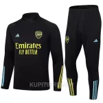 Arsenal Komplet Sweatshirts Četvrt-Zip 2023/24 Crna