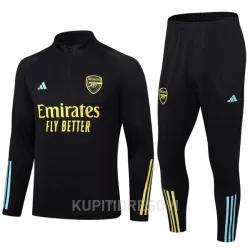 Arsenal Komplet Sweatshirts Četvrt-Zip 2023/24 Crna