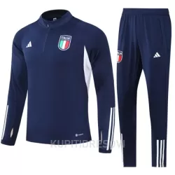 Italija Komplet Sweatshirts Četvrt-Zip 2023/24 Navy Italija Komplet Sweatshirts Četvrt-Zip 2023/24 Navy