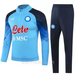 SSC Napoli Komplet Sweatshirts Četvrt-Zip 2023/24 Plava