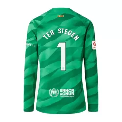 Golmanski Dresovi FC Barcelona Ter Stegen 1 Domaći 2023/24 Dugi rukav Golmanski Dresovi FC Barcelona Ter Stegen 1 Domaći 2023/24 Dugi rukav