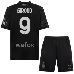 Dječji Dresovi AC Milan Olivier Giroud 9 Četvrta 2023/24 Crna Dječji Dresovi AC Milan Olivier Giroud 9 Četvrta 2023/24 Crna