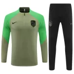 Dječji Komplet Trenirke za Treniranje Atlético Madrid Četvrt-Zip 2023/24 Žuta
