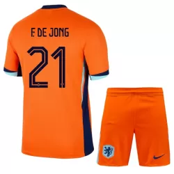 Dječji Dresovi Nizozemska Frenkie de Jong 21 Domaći Euro 2024 Dječji Dresovi Nizozemska Frenkie de Jong 21 Domaći Euro 2024
