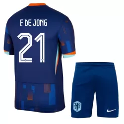 Dječji Dresovi Nizozemska Frenkie de Jong 21 Gostujući Euro 2024 Dječji Dresovi Nizozemska Frenkie de Jong 21 Gostujući Euro 2024