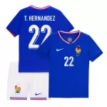 Dječji Dresovi Francuska T. Hernandez 22 Domaći Euro 2024