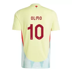 Dresovi Španjolska Dani Olmo 10 Gostujući Euro 2024 Dresovi Španjolska Dani Olmo 10 Gostujući Euro 2024