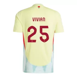 Dresovi Španjolska Dani Vivian 25 Gostujući Euro 2024 Dresovi Španjolska Dani Vivian 25 Gostujući Euro 2024