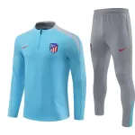 Dječji Komplet Trenirke za Treniranje Atlético Madrid Četvrt-Zip 2024/25 Plava