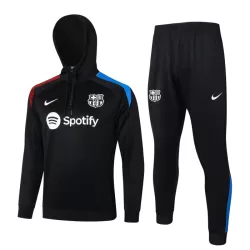 Komplet Trenirke za Treniranje Barcelona Hoodie Četvrt-Zip 2024/25 Crna Komplet Trenirke za Treniranje Barcelona Hoodie Četvrt-Zip 2024/25 Crna