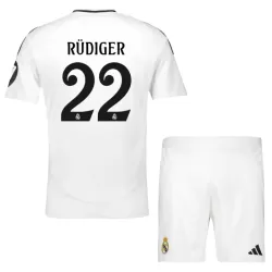 Dječji Dresovi Real Madrid Rudiger 22 Domaći 2024/25 Dječji Dresovi Real Madrid Rudiger 22 Domaći 2024/25