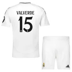 Dječji Dresovi Real Madrid Valverde 15 Domaći 2024/25 Dječji Dresovi Real Madrid Valverde 15 Domaći 2024/25