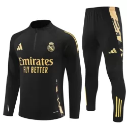 Komplet Trenirke za Treniranje Real Madrid Četvrt-Zip 2024/25 Crna Komplet Trenirke za Treniranje Real Madrid Četvrt-Zip 2024/25 Crna