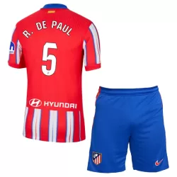 Dječji Dresovi Atlético Madrid R. De Paul 5 Domaći 2024/25 Dječji Dresovi Atlético Madrid R. De Paul 5 Domaći 2024/25