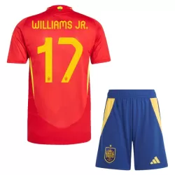 Dječji Dresovi Španjolska Williams JR 17 Domaći Euro 2024 Dječji Dresovi Španjolska Williams JR 17 Domaći Euro 2024