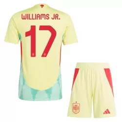 Dječji Dresovi Španjolska Williams JR 17 Gostujući Euro 2024 Dječji Dresovi Španjolska Williams JR 17 Gostujući Euro 2024