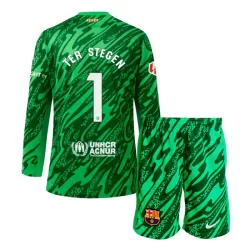 Dječji Golmanski Dresovi FC Barcelona Ter Stegen 1 Domaći 2024/25 Dugi rukav Dječji Golmanski Dresovi FC Barcelona Ter Stegen 1 Domaći 2024/25 Dugi rukav