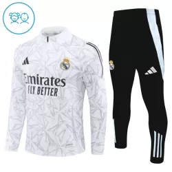 Dječji Komplet Trenirke za Treniranje Real Madrid Četvrt-Zip 2024/25 Bijela Dječji Komplet Trenirke za Treniranje Real Madrid Četvrt-Zip 2024/25 Bijela