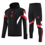 Komplet Trenirke za Treniranje Manchester United Hoodie 2024/25 Crna