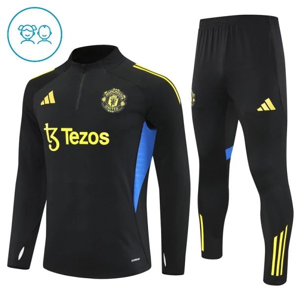 Dječji Komplet Trenirke za Treniranje Manchester United Četvrt-Zip 2025/26 Dječji Komplet Trenirke za Treniranje Manchester United Četvrt-Zip 2025/26