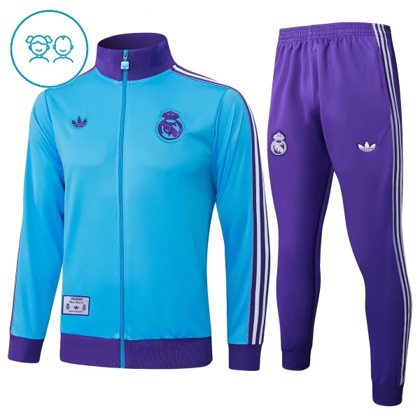 Dječji Real Madrid Odijela za Trening 2025/26 Plava Dječji Real Madrid Odijela za Trening 2025/26 Plava