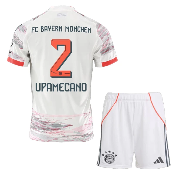Dječji Dresovi FC Bayern München Dayot Upamecano 2 Gostujući 2025/26 Dječji Dresovi FC Bayern München Dayot Upamecano 2 Gostujući 2025/26