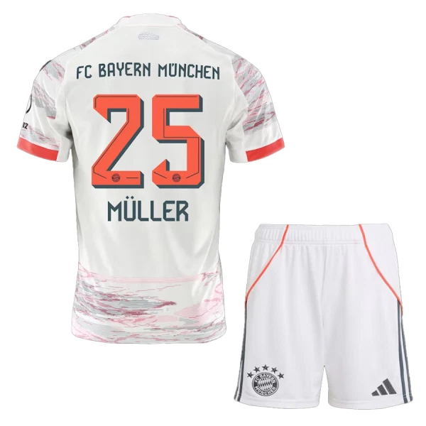Dječji Dresovi FC Bayern München Thomas Müller 25 Gostujući 2025/26 Dječji Dresovi FC Bayern München Thomas Müller 25 Gostujući 2025/26