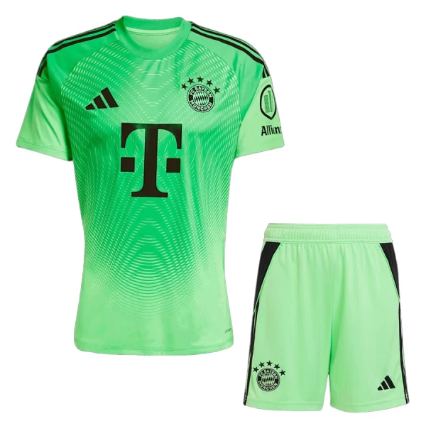 Dječji Golmanski Dresovi FC Bayern München 2025/26 Zelena Dječji Golmanski Dresovi FC Bayern München 2025/26 Zelena