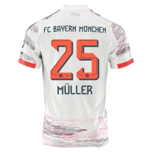 Dresovi FC Bayern München Thomas Müller 25 Gostujući 2025/26 Dresovi FC Bayern München Thomas Müller 25 Gostujući 2025/26